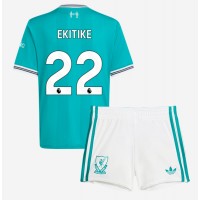 Liverpool Hugo Ekitike #22 Tretí Detský futbalový dres 2025-26 Krátky Rukáv (+ trenírky)